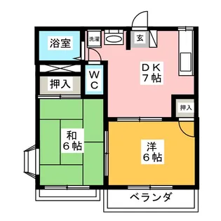 メープルサイド北村【2階】の間取り