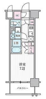 テラス浅草橋【2階】の間取り