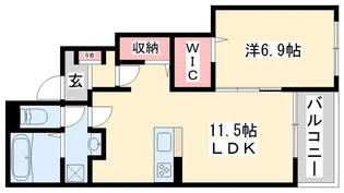 プロスぺリテIV B棟【1階】の間取り
