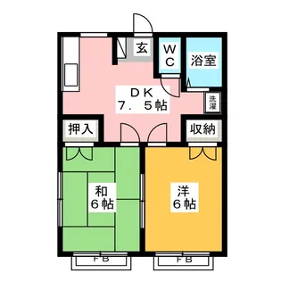 リベルティ2【1階】の間取り
