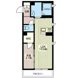 ブランシェ中今泉【2階】の間取り