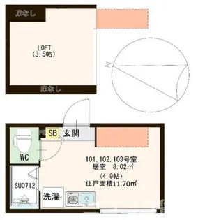 ハーモニーテラス板橋本町【1階】の間取り