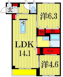 メルヴィーユ【2階】の間取り