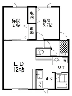 リトルバードII【1階】の間取り