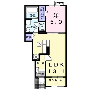 グリーン コンフォート【1階】の間取り