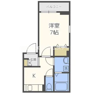 ラコリーヌ アキラン【1階】の間取り