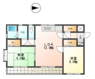 ウインヒル江南【1階】の間取り