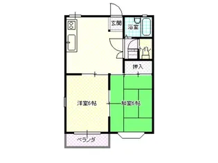 ヴィラリヴィエール【1階】の間取り