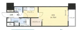 アークデュオ福島万世町【1階】の間取り