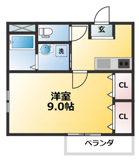 フジパレス東三国1番館【1階】の間取り