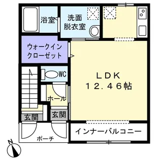 A´s大河原【1階】の間取り