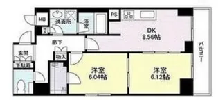 アイム白金高輪【7階】の間取り