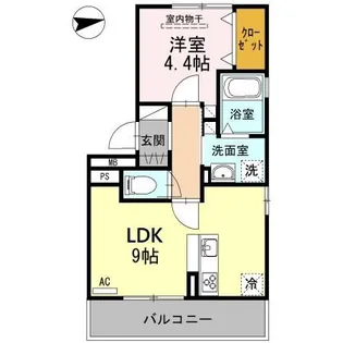 セジュール古橋III【2階】の間取り
