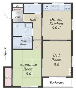 ウィング東砂【3階】の間取り