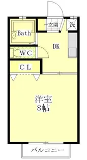クレアコートB【2階】の間取り