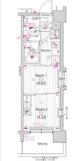 ガーラ・グランディ深川住吉【7階】の間取り