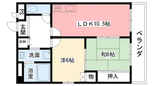 パインヒル西宮【2階】の間取り