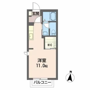 グリーンベルB【1階】の間取り