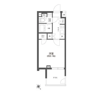GRAN PASEO 四谷若葉【1階】の間取り