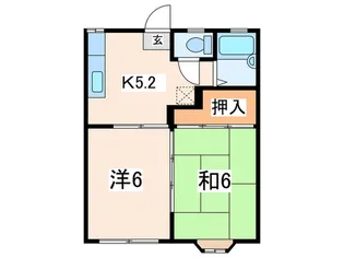 シャンブルドメアリー【1階】の間取り