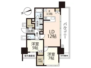 ザ・パークハウス広島平和公園【4階】の間取り