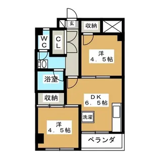 中銀世田谷マンション二号館【1階】の間取り