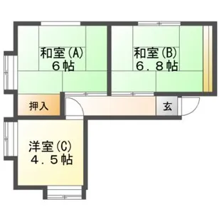 コーポフレンド【1階】の間取り
