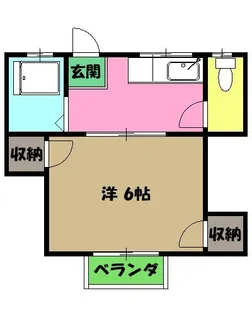 コーポ富士苑【2階】の間取り
