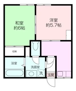 ルックスホームズF【1階】の間取り