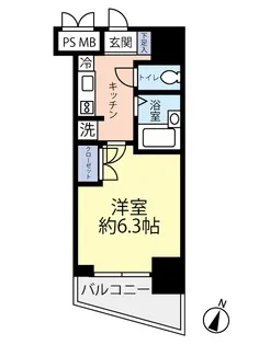 エクシム荏原中延【4階】の間取り
