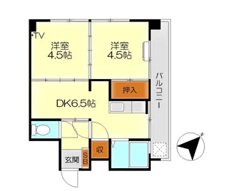 明田ビル【2階】の間取り