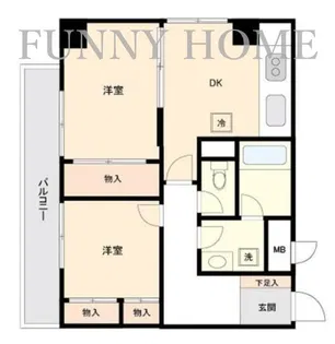 ミール千歳烏山【4階】の間取り