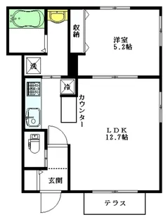 アミーズ【1階】の間取り