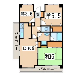 ベルメゾンサカイII【2階】の間取り