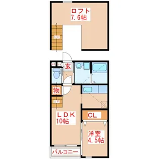 Je prends ca A(ジュプランサA)【2階】の間取り