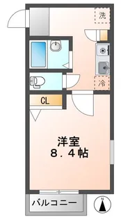 松下第3コーポ【2階】の間取り