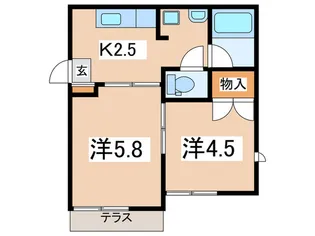 マリーノエル城廻B【1階】の間取り