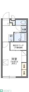 レオパレススリーホークス【2階】の間取り