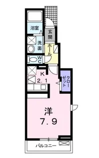 サンヒルズF【1階】の間取り