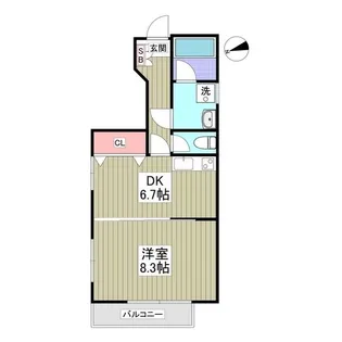 鹿島アパート【1階】の間取り