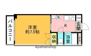 サンハイツタカノ【1階】の間取り