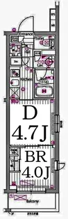 ガーラ・ステーション横浜大口【5階】の間取り