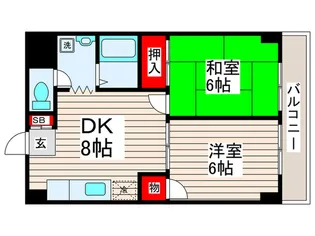 杉の子ビル【3階】の間取り