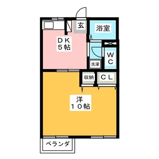 ロジュマン ラフォーレII【1階】の間取り