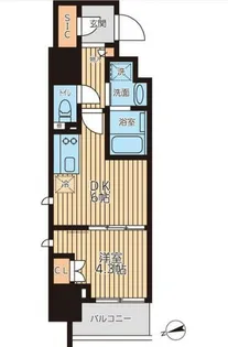 クロスレジデンス蒲田II【9階】の間取り