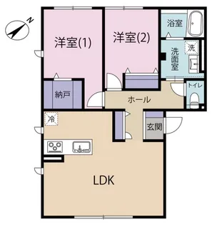 Grand Hill 清水 I【1階】の間取り