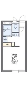 レオパレス上飯田【1階】の間取り