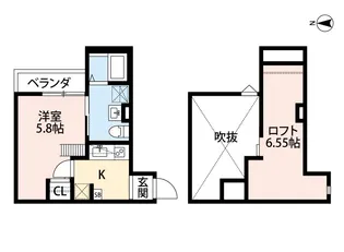 T.A小路東2丁目VIB棟【1階】の間取り