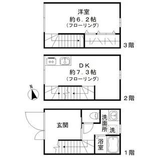 クロススクエア西大井【1階】の間取り