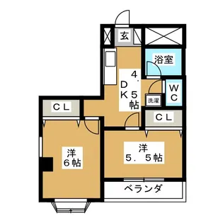 YMO弦巻【2階】の間取り